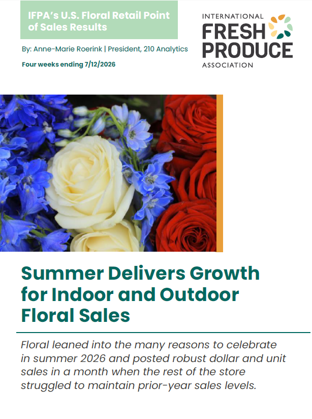 Cover image of the July 2026 Circana POS Data Report for Floral 