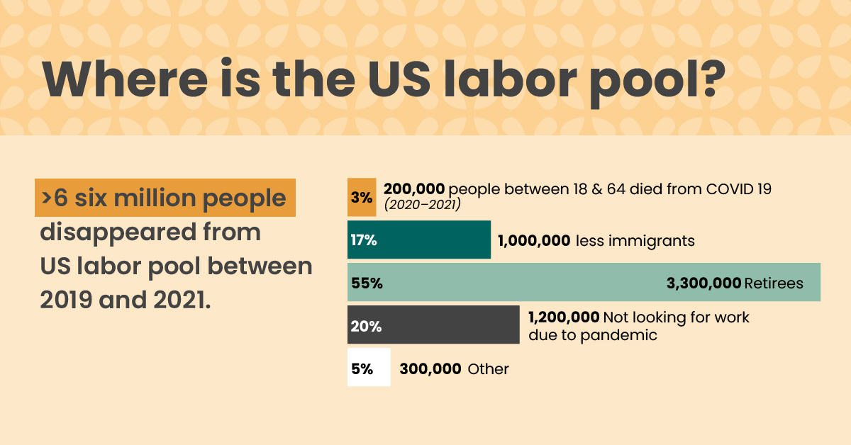 US labor pool infographic