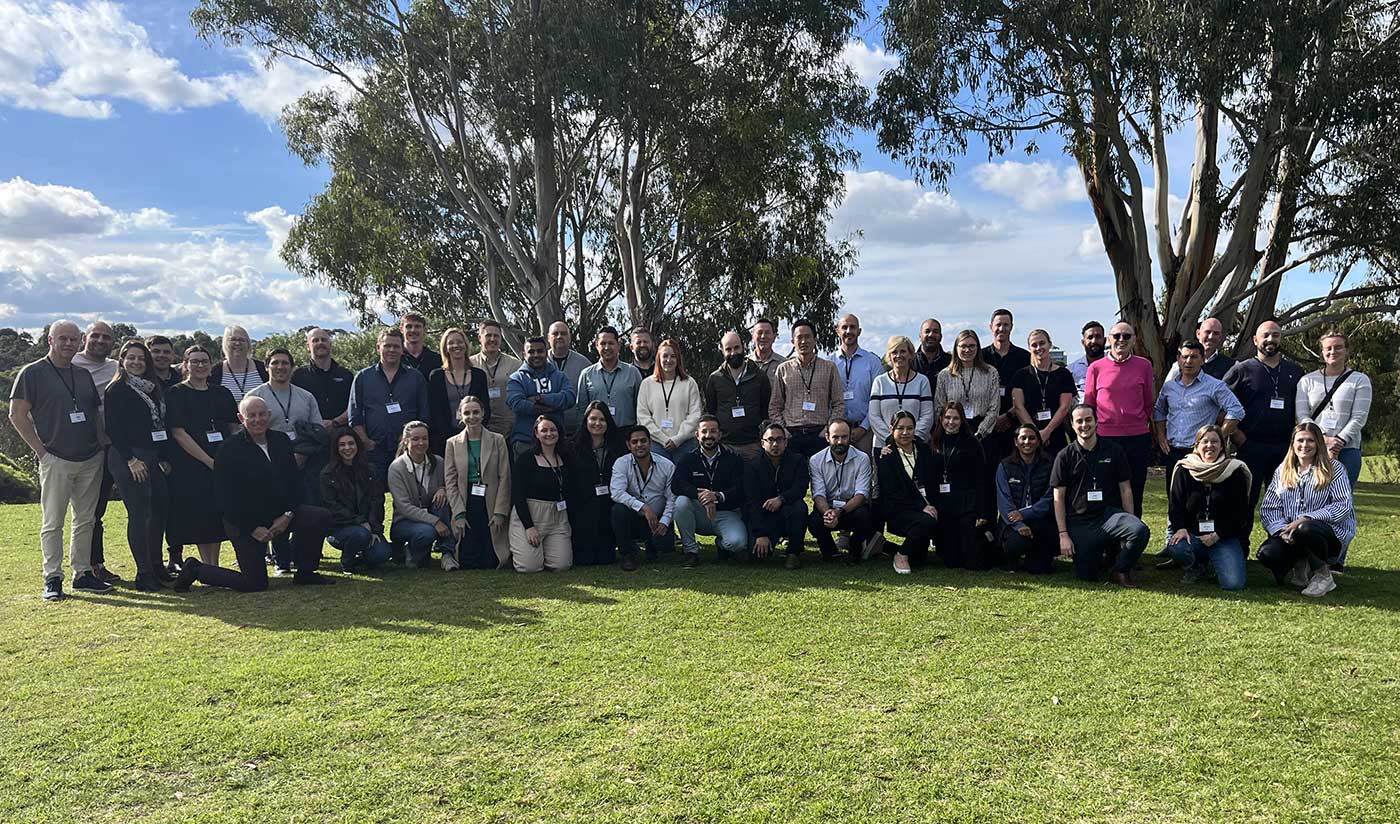 The 2024 IFPA Produce Executive Program group at Deakin University, Waurn Ponds (Victoria, Australia)