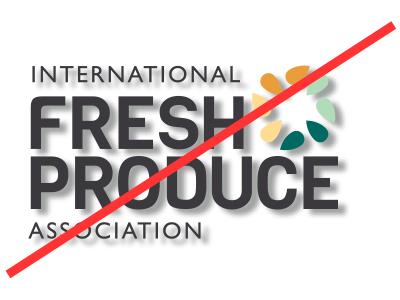 Logo misuse example: drop shadow