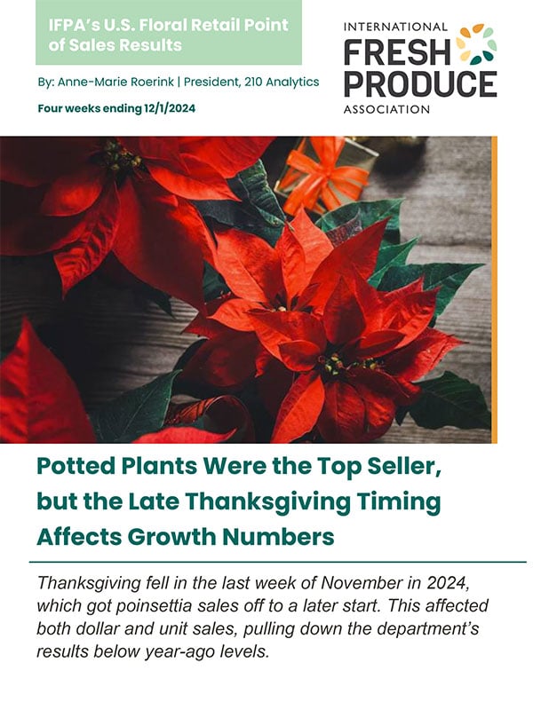 Cover for IFPA Circana floral data report April 2024