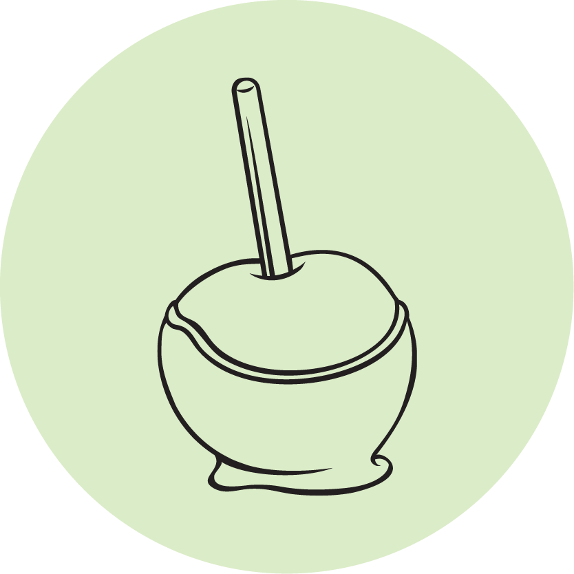 caramel apple icon