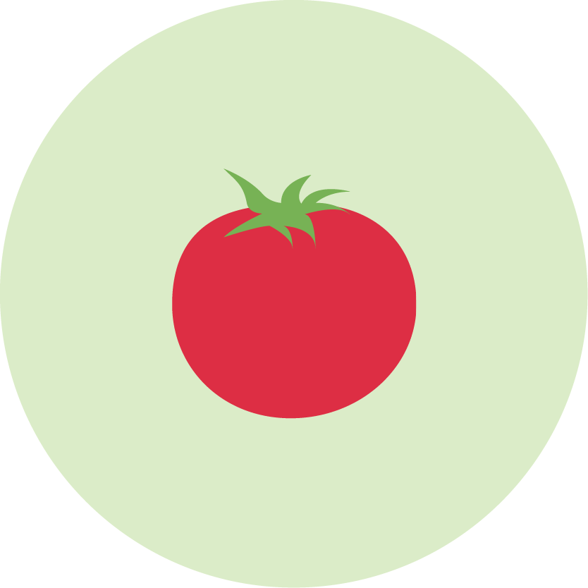 Icon of red tomato