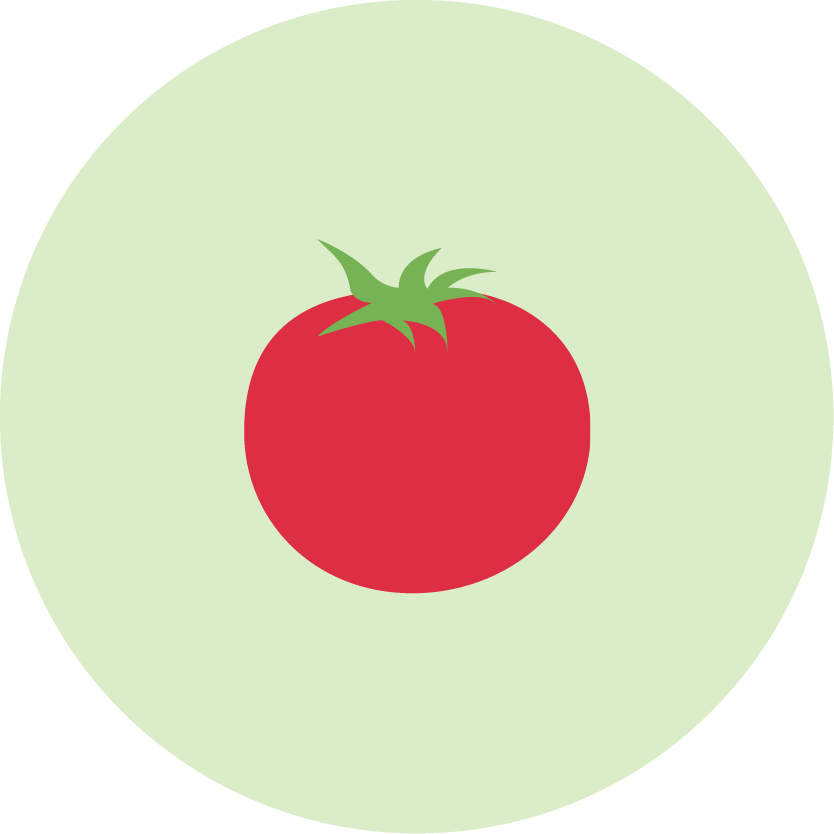Icon of red tomato