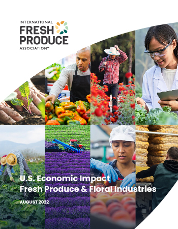 Cover of IFPA's U.S. Economic Impact Fresh Produce & Floral Industries.