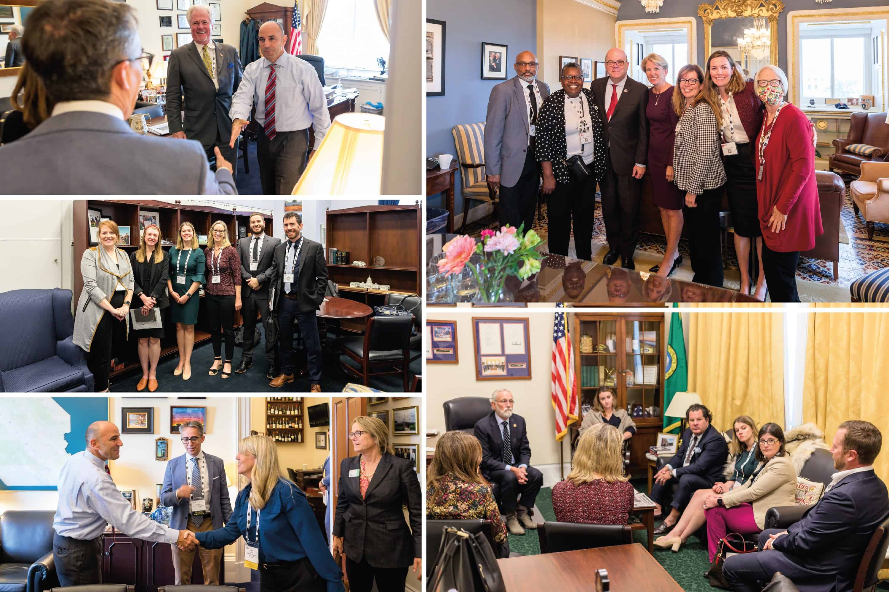 Collage of images of IFPA in Washington D.C.
