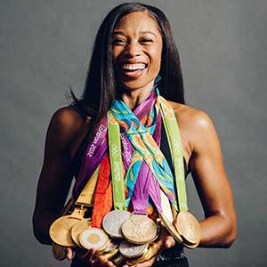 Allyson Felix, Most decorated American Track & Field Olympian, Entrepreneur and Founder, Saysh Allyson Felix, Most decorated American Track & Field Olympian, Entrepreneur and Founder, Saysh